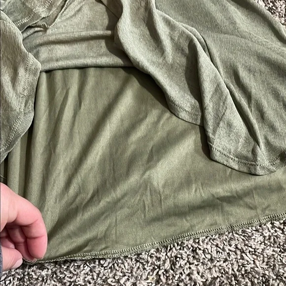 Elegant Olive Green Midi Dress - Picture 4 of 7